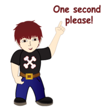 RED is a sweet but mean guy sticker #6262348