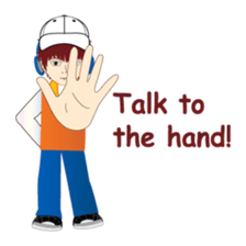 RED is a sweet but mean guy sticker #6262349