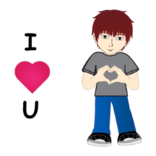 RED is a sweet but mean guy sticker #6262350