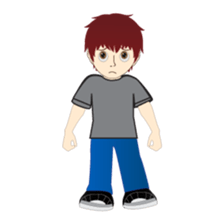 RED is a sweet but mean guy sticker #6262351