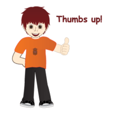 RED is a sweet but mean guy sticker #6262352