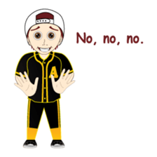 RED is a sweet but mean guy sticker #6262353