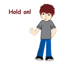 RED is a sweet but mean guy sticker #6262354