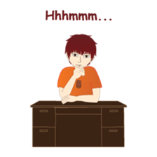 RED is a sweet but mean guy sticker #6262355