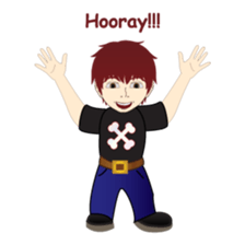 RED is a sweet but mean guy sticker #6262356