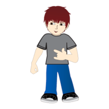 RED is a sweet but mean guy sticker #6262357