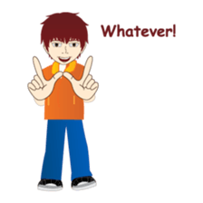 RED is a sweet but mean guy sticker #6262358