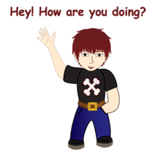 RED is a sweet but mean guy sticker #6262362