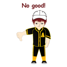 RED is a sweet but mean guy sticker #6262366