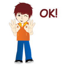 RED is a sweet but mean guy sticker #6262370