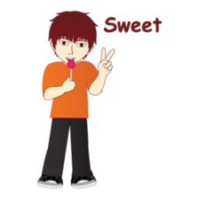 RED is a sweet but mean guy sticker #6262372