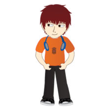 RED is a sweet but mean guy sticker #6262375