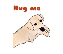 "White" The Lonely Dog sticker #6262696