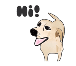 "White" The Lonely Dog sticker #6262704