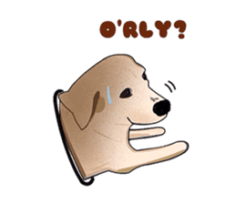 "White" The Lonely Dog sticker #6262713