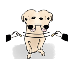 "White" The Lonely Dog sticker #6262717