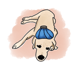 "White" The Lonely Dog sticker #6262719