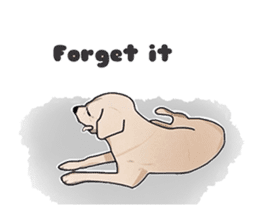 "White" The Lonely Dog sticker #6262720