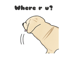 "White" The Lonely Dog sticker #6262721