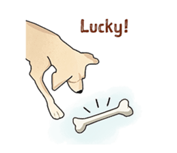 "White" The Lonely Dog sticker #6262724