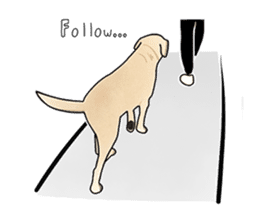 "White" The Lonely Dog sticker #6262726