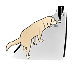 "White" The Lonely Dog sticker #6262727