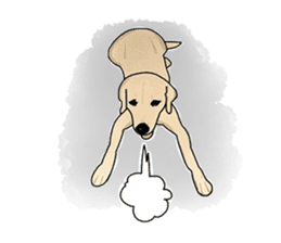 "White" The Lonely Dog sticker #6262729