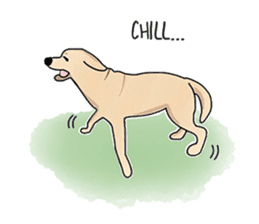 "White" The Lonely Dog sticker #6262732