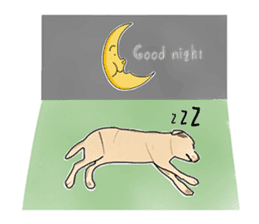 "White" The Lonely Dog sticker #6262734