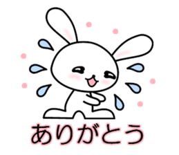 Crying pretty rabbit (new) sticker #6263040