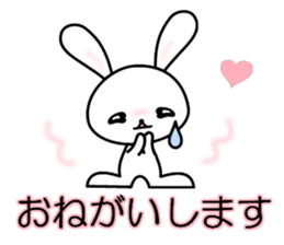 Crying pretty rabbit (new) sticker #6263044