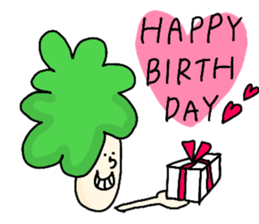 Broccoli Afro sticker #6263153