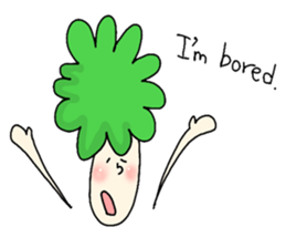 Broccoli Afro sticker #6263167