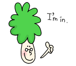 Broccoli Afro sticker #6263175