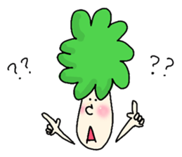 Broccoli Afro sticker #6263181