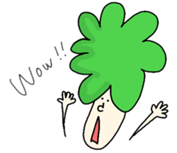 Broccoli Afro sticker #6263183