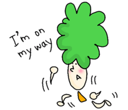 Broccoli Afro sticker #6263193