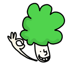 Broccoli Afro sticker #6263202