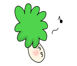 Broccoli Afro sticker #6263206