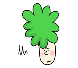 Broccoli Afro sticker #6263207