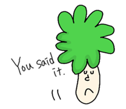 Broccoli Afro sticker #6263209