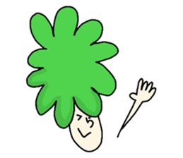 Broccoli Afro sticker #6263211