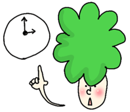 Broccoli Afro sticker #6263213