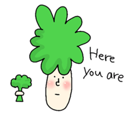 Broccoli Afro sticker #6263215