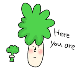 Broccoli Afro sticker #6263215