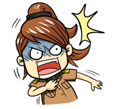 Aoisoi Browny Girl sticker #6263505