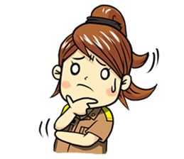 Aoisoi Browny Girl sticker #6263506