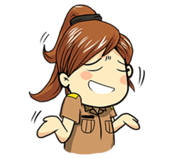 Aoisoi Browny Girl sticker #6263510
