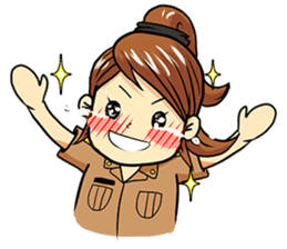 Aoisoi Browny Girl sticker #6263517