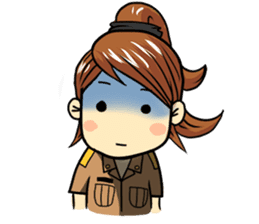 Aoisoi Browny Girl sticker #6263531